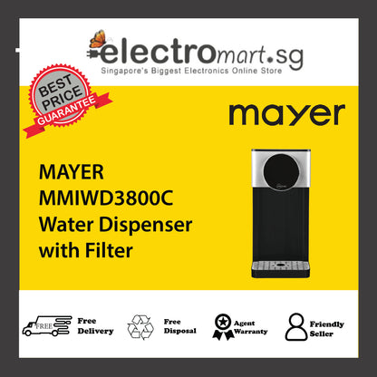 MAYER MMIWD3800C Instant Hot &amp; Cold Water Dispenser with Filter 3.8L