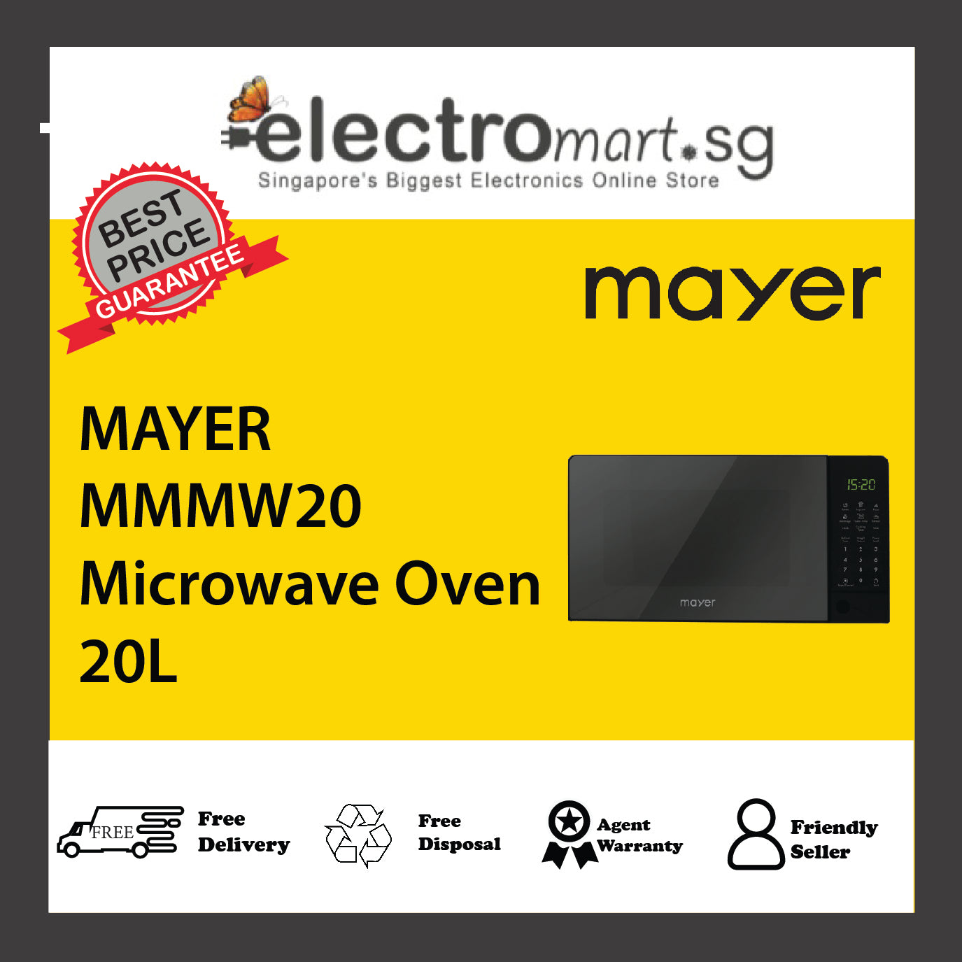 MAYER MMMW20 Microwave Oven 20L