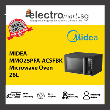 MIDEA MMO25PFA-ACSFBK Microwave Oven 26L