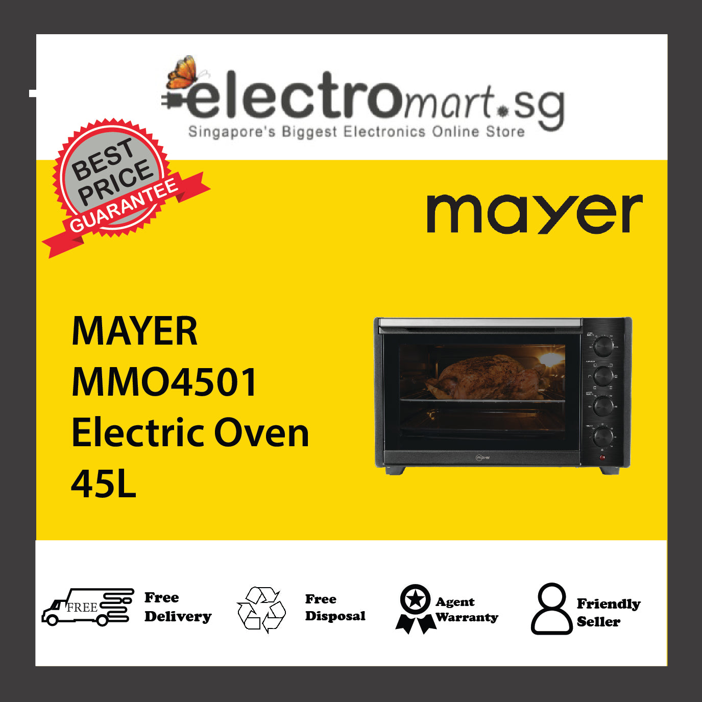MAYER MMO4501 Electric Oven 45L