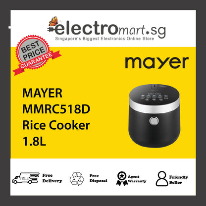 MAYER MMRC518D Rice Cooker 1.8L