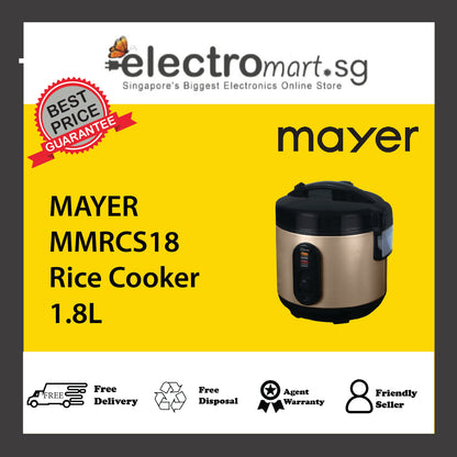 MAYER MMRCS18 Rice Cooker 1.8L