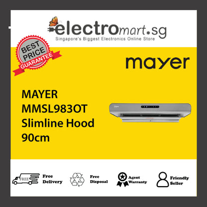 MAYER MMSL983OT Slimline Hood 90cm
