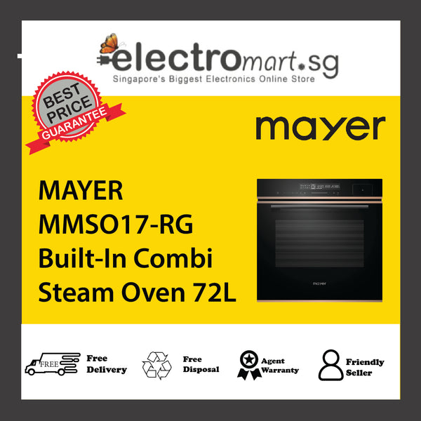 MAYER MMSO17-RG Built-In Combi Steam Oven 72L