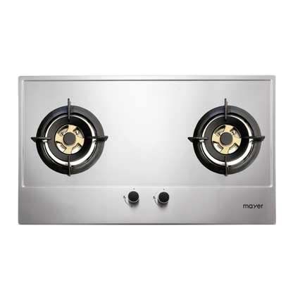 MAYER MMSS882HI 2 Burner Stainless Steel Gas Hob 86cm