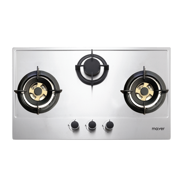 MAYER MMSS883HI 3 Burner Stainless Steel Gas Hob 86cm