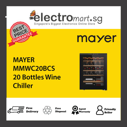 MAYER MMWC20BCS 20 Bottles Wine Chiller