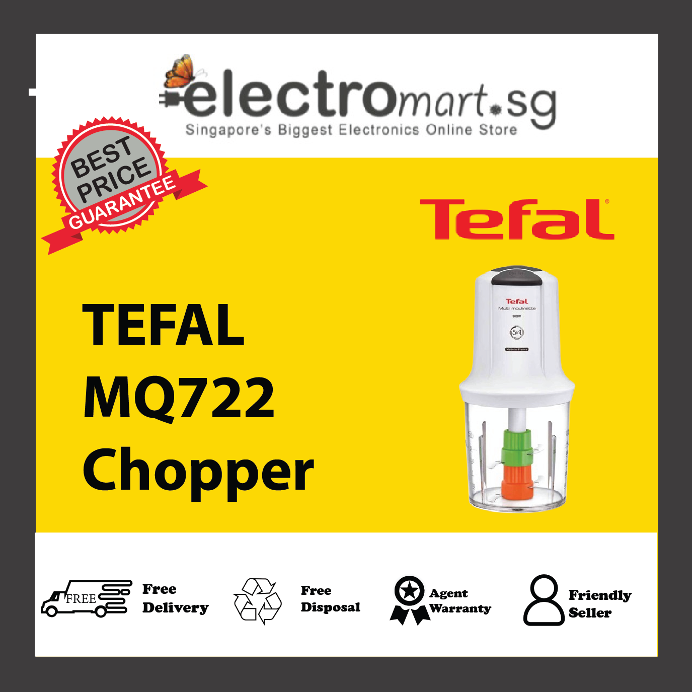 TEFAL MQ722 Multi Moulinette Chopper (5-in-1)
