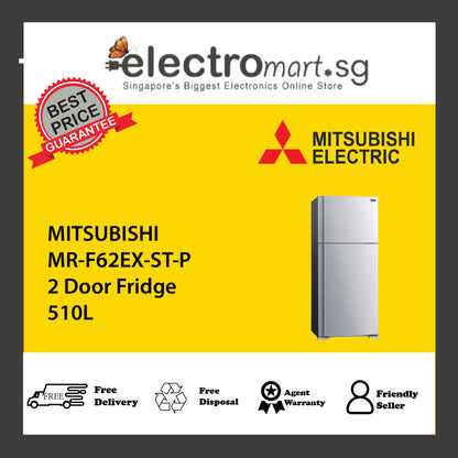 MITSUBISHI MR-F62EX-ST-P 2 Door Fridge 510L