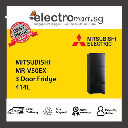 MITSUBISHI MR-V50EX 3 Door Fridge 414L