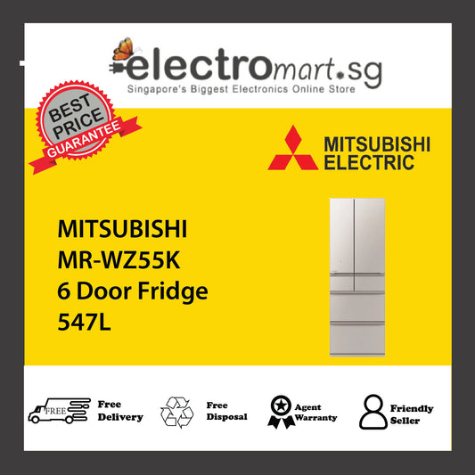 MITSUBISHI MR-WZ55K 6 Door Fridge 547L