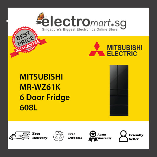 MITSUBISHI MR-WZ61K 6 Door Fridge 608L