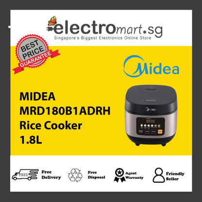 MIDEA MRD180B1ADRH Rice Cooker 1.8L