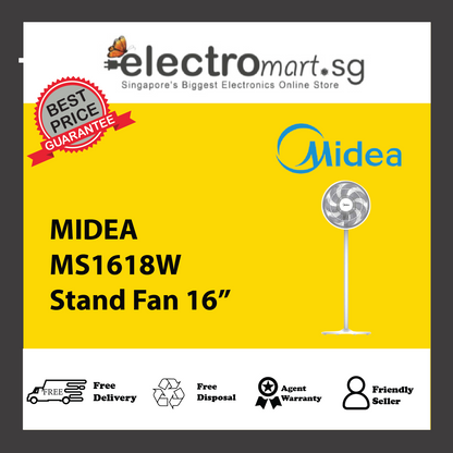 MIDEA MS1618W Stand Fan 16”