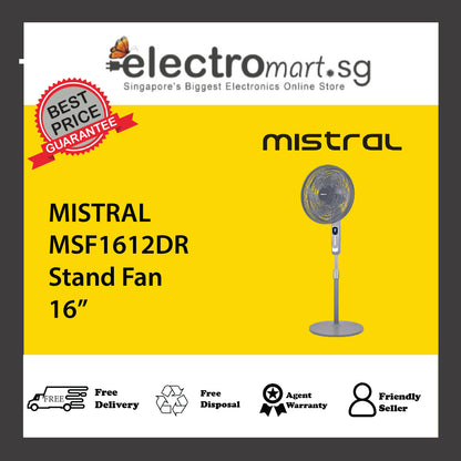 MISTRAL MSF1612DR Stand Fan 16”