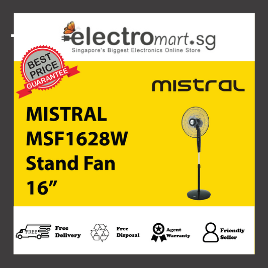 MISTRAL MSF1628W Stand Fan 16”