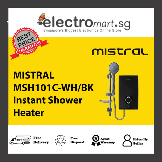 MISTRAL MSH101C-WH/BK Instant Shower Heater