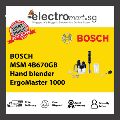 BOSCH MSM 4B670GB Hand blender ErgoMaster 1000