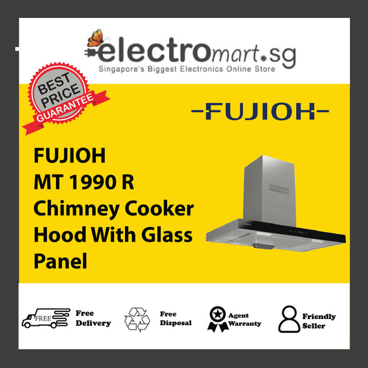 FUJIOH MT 1990 R Chimney Cooker Hood With Glass Panel