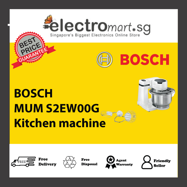 BOSCH MUM S2EW00G Series 2 Kitchen machine MUM 700 W White, White