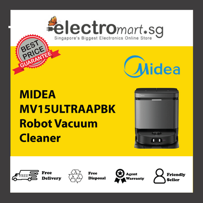 MIDEA MV15ULTRAAPBK Robot Vacuum Cleaner