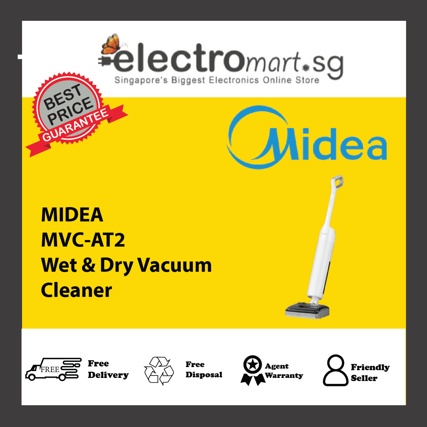 MIDEA MVC-AT2 Wet & Dry Vacuum Cleaner