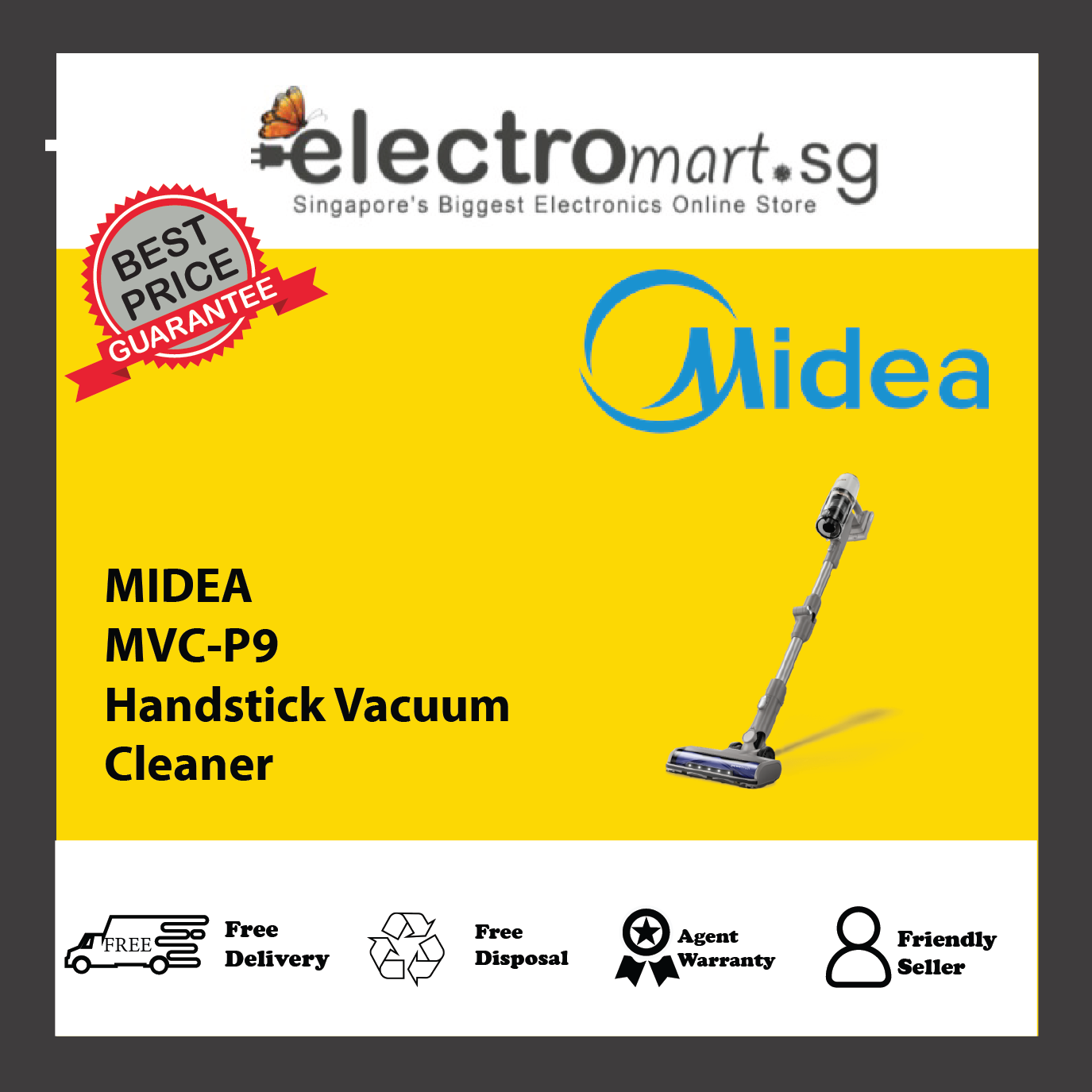 MIDEA MVC-P9 Handstick Vacuum Cleaner