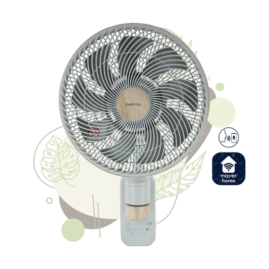 MISTRAL MWF1212DRW-G DC High Velocity Wall Fan with WIFI & Remote 12”