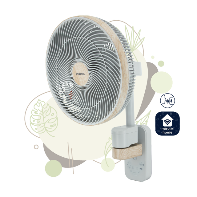 MISTRAL MWF1212DRW-G DC High Velocity Wall Fan with WIFI & Remote 12”