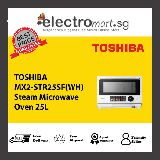 TOSHIBA MX2-STR25SF(WH) Steam Microwave Oven 25L