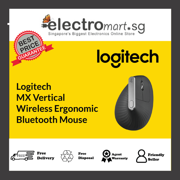 Logitech MX Vertical Wireless Ergonomic Bluetooth Mouse