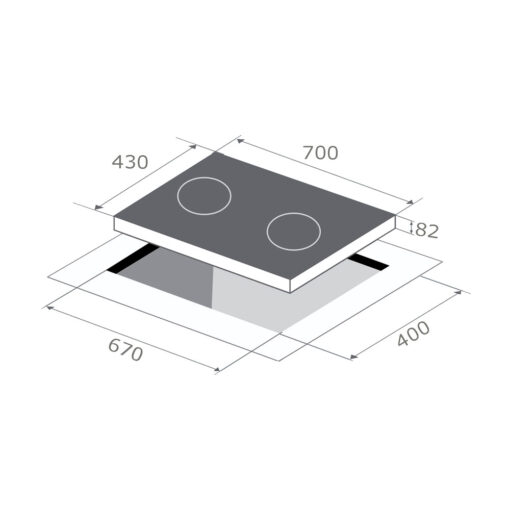 Midea Bundle A Hood + Hob Combo