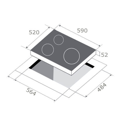 Midea Bundle A Hood + Hob Combo