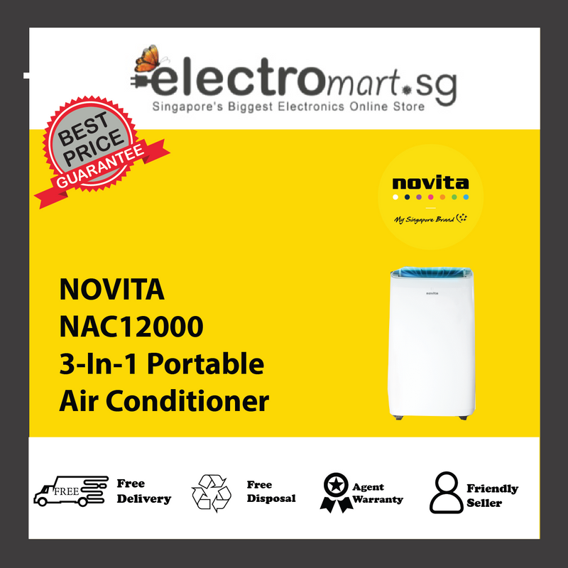 NOVITA NAC12000 3-In-1 Portable  Air Conditioner