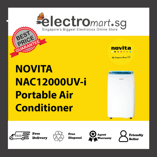 NOVITA NAC12000UV-i Coolplus™ 3-In-1 Portable Air Conditioner