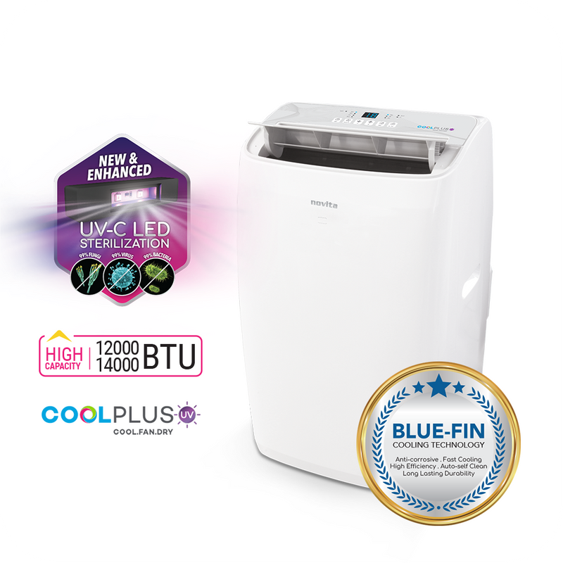 NOVITA NAC12000UV-i Coolplus™ 3-In-1 Portable Air Conditioner