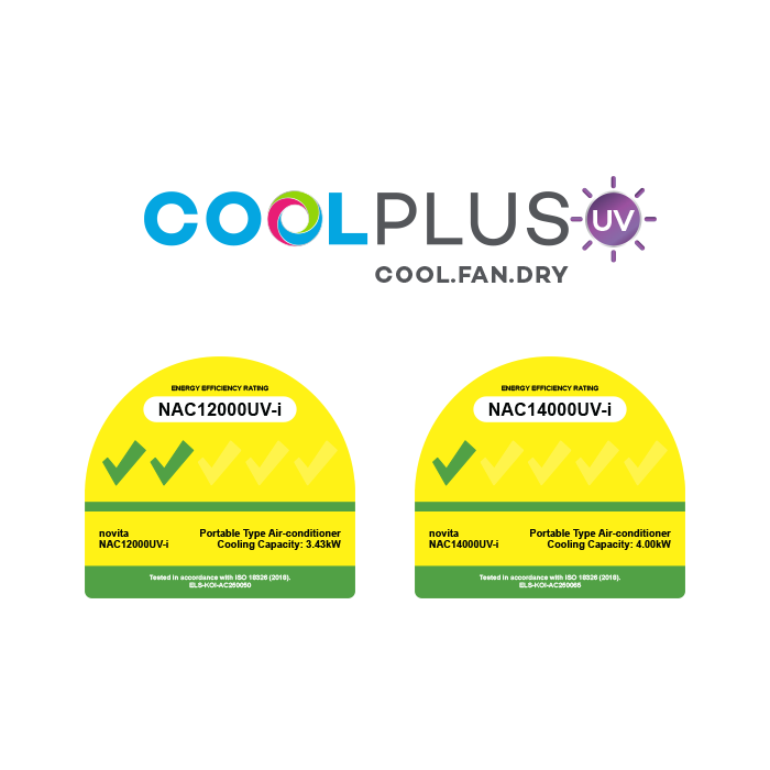 NOVITA NAC12000UV-i Coolplus™ 3-In-1 Portable Air Conditioner