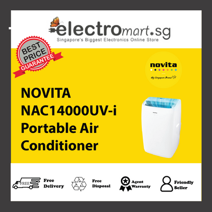 NOVITA NAC14000UV-i Coolplus™ 3-In-1 Portable Air Conditioner