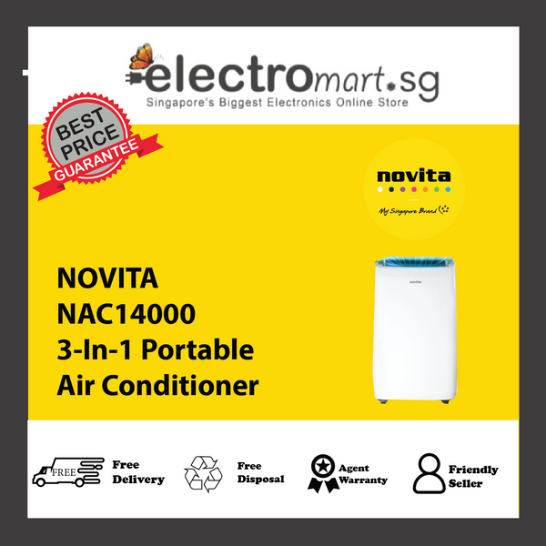 NOVITA NAC14000 3-In-1 Portable  Air Conditioner