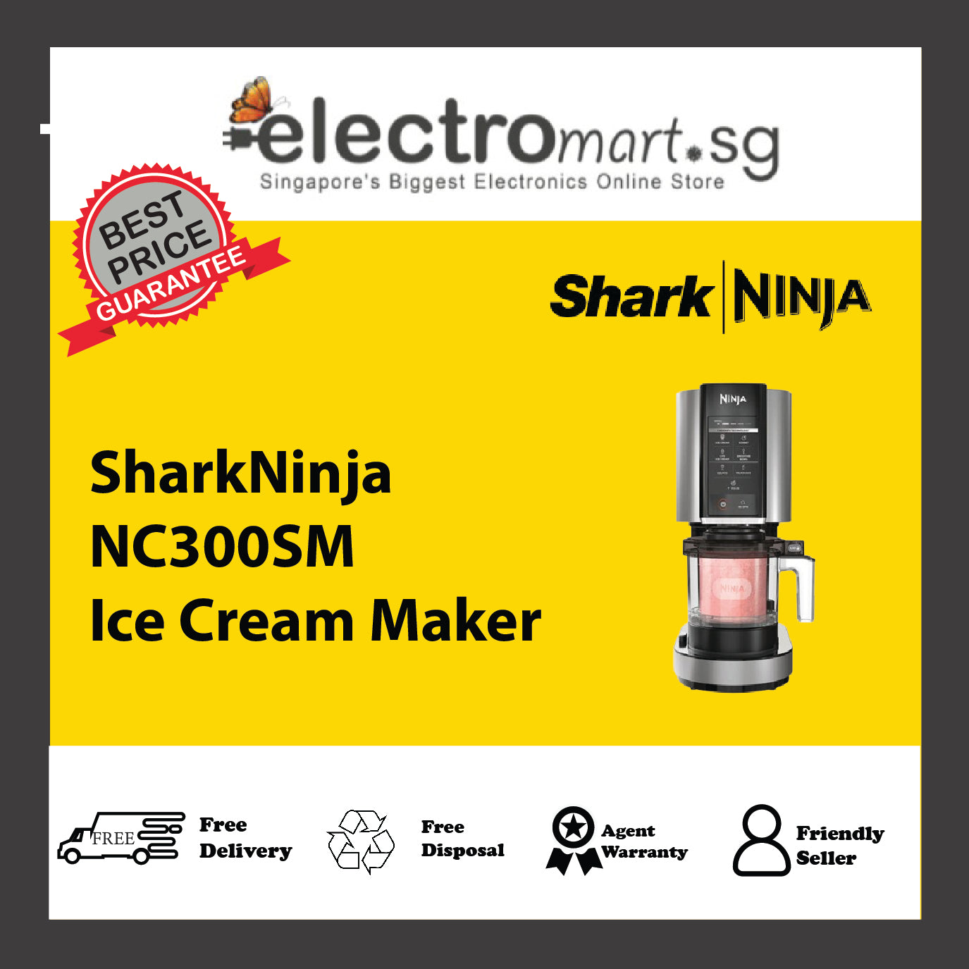 SharkNinja NC300SM Ice Cream Maker
