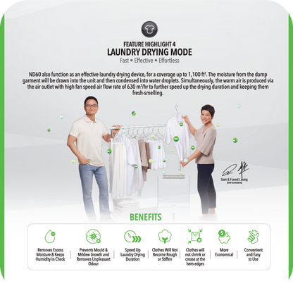 NOVITA ND 60+ Dehumidifier + Air Purifier