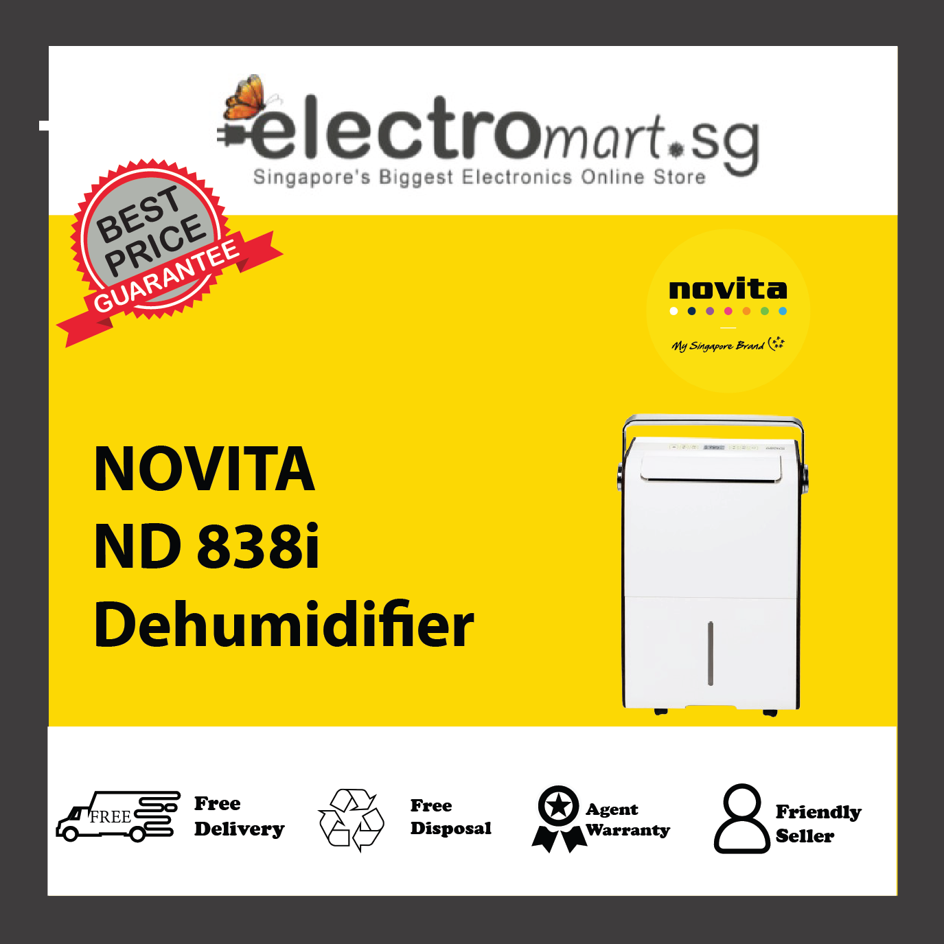 NOVITA ND 838i Dehumidifier