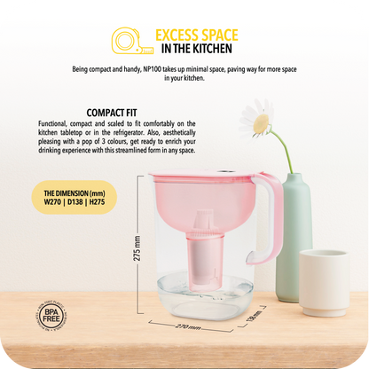 Novita NP100CUF HydroPlus® UF Water Pitcher