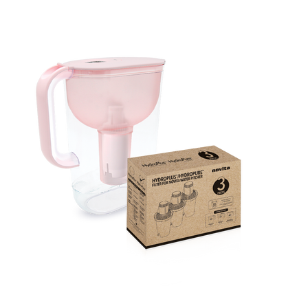NOVITA NP100 HydroPlus®/HydroPure™ Water Pitcher NP100 Bundle