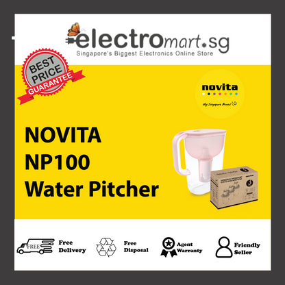 NOVITA NP100 HydroPlus®/HydroPure™ Water Pitcher NP100 Bundle