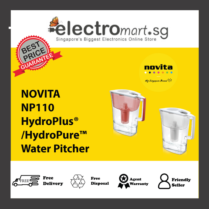 NOVITA NP110 HydroPlus® /HydroPure™  Water Pitcher