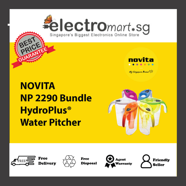 NOVITA NP 2290 Bundle HydroPlus® Water Pitcher & Filter Pack