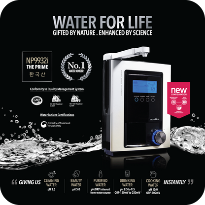 NOVITA NP 9932i HydroPlus® Premium Water Ionizer