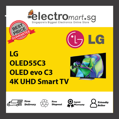 LG OLED55C3 OLED evo C3 4K UHD Smart TV 55inch