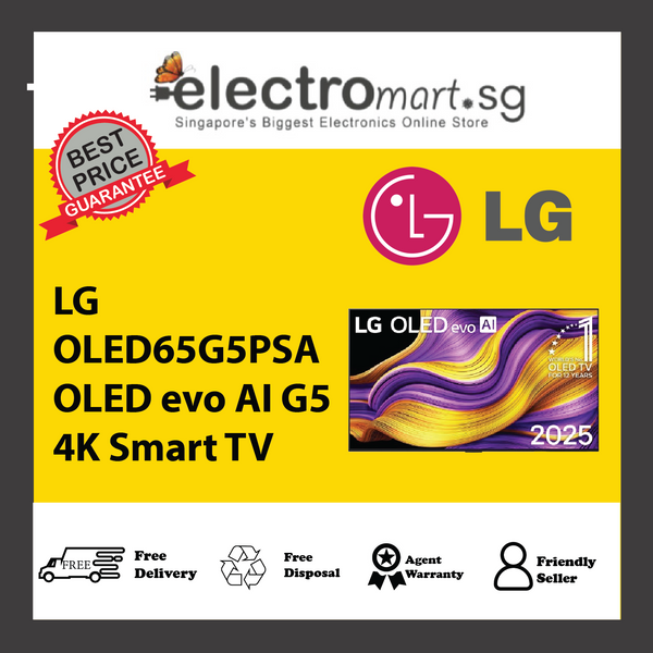 LG OLED65G5PSA OLED evo AI G5 4K Smart TV 65inch